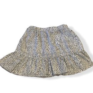 Cow Print Mini Spotted Ruffle skirt